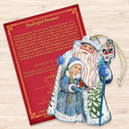 Classic Christmas Wooden Ornaments by G. DeBrekht - Christmas Santa Snowman Decor - 8111410-3