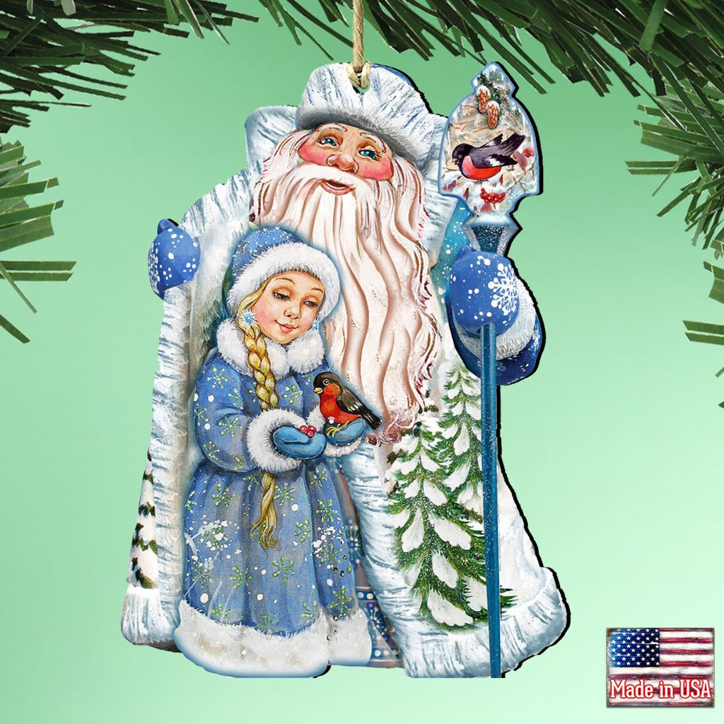 Classic Christmas Wooden Ornaments by G. DeBrekht - Christmas Santa Snowman Decor - 8111410-1