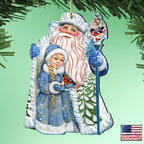 Classic Christmas Wooden Ornaments by G. DeBrekht - Christmas Santa Snowman Decor - 8111410-1