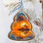 Nautical Christmas Ornaments - Sunset Keepsake Glass Ornaments by G. Debrekht - Christmas Decor - 777412-3