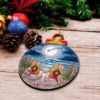 Moonlight Christmas Holiday Wooden Ornaments by D. Gelsinger - Christmas Decor - 8652817-DG-3