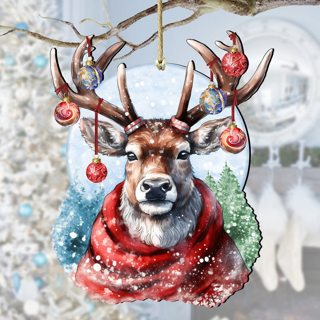 Christmas Mood Wooden Ornaments by G. Debrekht Christmas Decor - 8611034-0