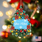 Christmas Tree Oval Picture Frame Ornaments - Ornament for Photo - Christmas Decor - 8119186PF-1