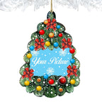 Christmas Tree Oval Picture Frame Ornaments - Ornament for Photo - Christmas Decor - 8119186PF-3