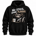Hanorac Negru „Nu Stres, Doar Planuri” 😎