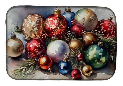 Christmas Ornaments Dish Drying Mat-0