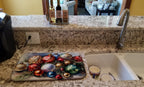 Christmas Ornaments Dish Drying Mat-1