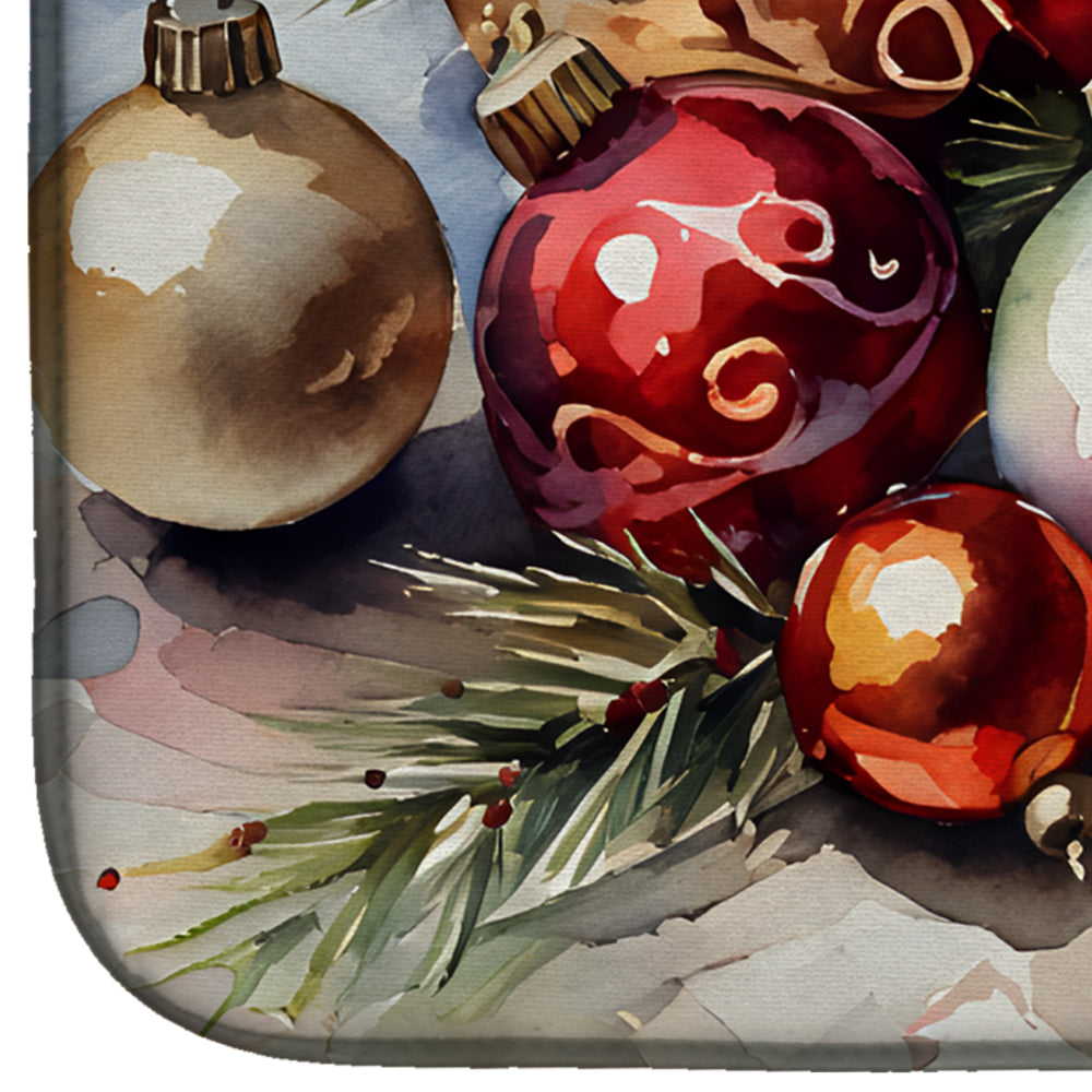 Christmas Ornaments Dish Drying Mat-3
