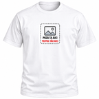 Tricou Alb sau Negru Personalizat cu Poza și Textul Tău