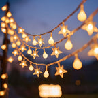 String Lights 20Ft 40 LED Fairy Lights Operated Waterproof Indoor Outdoor Christmas Lights for Bedroom Party Wedding Xmas-0
