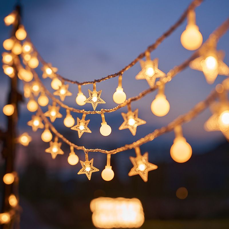 String Lights 20Ft 40 LED Fairy Lights Operated Waterproof Indoor Outdoor Christmas Lights for Bedroom Party Wedding Xmas-0