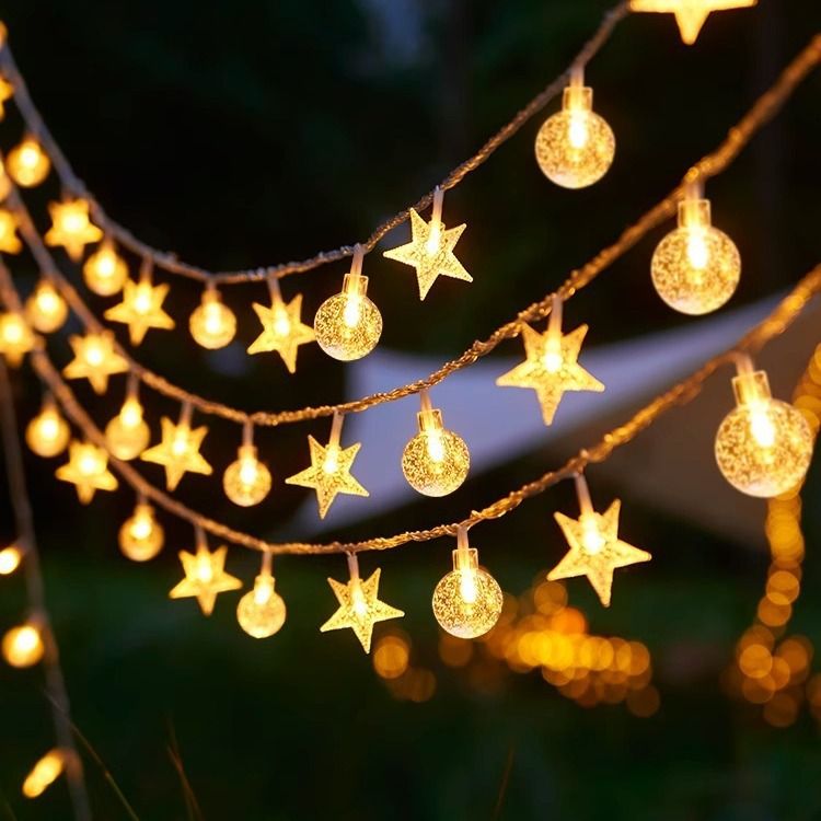 String Lights 20Ft 40 LED Fairy Lights Operated Waterproof Indoor Outdoor Christmas Lights for Bedroom Party Wedding Xmas-1