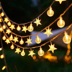 String Lights 20Ft 40 LED Fairy Lights Operated Waterproof Indoor Outdoor Christmas Lights for Bedroom Party Wedding Xmas-1