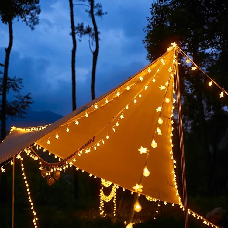 String Lights 20Ft 40 LED Fairy Lights Operated Waterproof Indoor Outdoor Christmas Lights for Bedroom Party Wedding Xmas-2