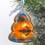 Nautical Christmas Ornaments - Sunset Keepsake Glass Ornaments by G. Debrekht - Christmas Decor - 777412-0