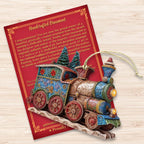 Christmas Train Wooden Ornaments by G. Debrekht - Christmas Decor - 8100198-2-1