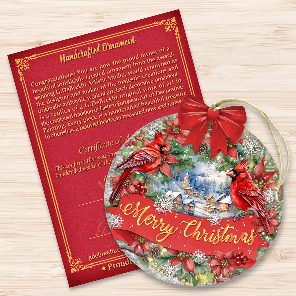 Merry Christmas Wooden Ornaments by G. Debrekht Christmas Decor - 933121-4