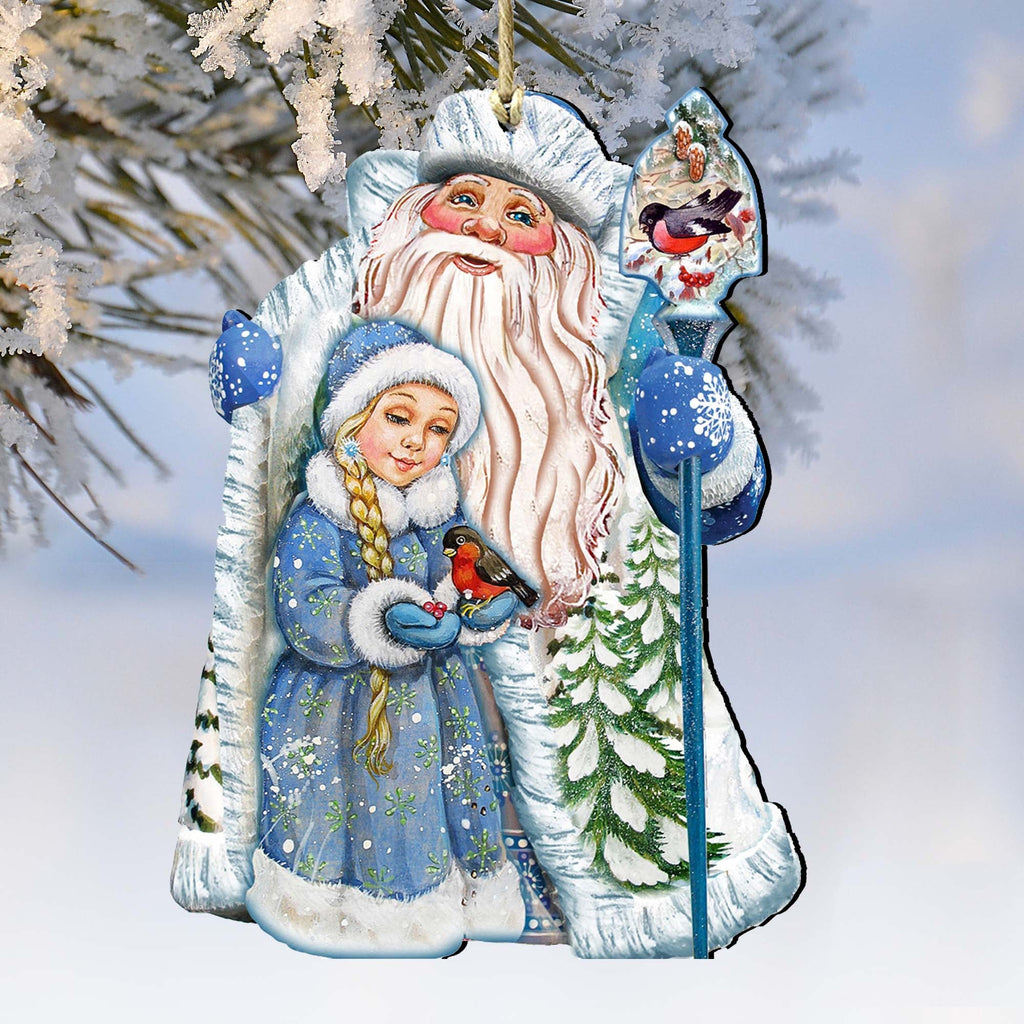 Classic Christmas Wooden Ornaments by G. DeBrekht - Christmas Santa Snowman Decor - 8111410-0