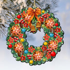 Christmas Wreath Wooden Ornaments by G. DeBrekht - Christmas Decor - 8185307-0
